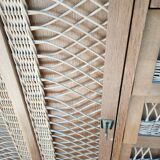 Wardrobe, vintage rattan wardrobe