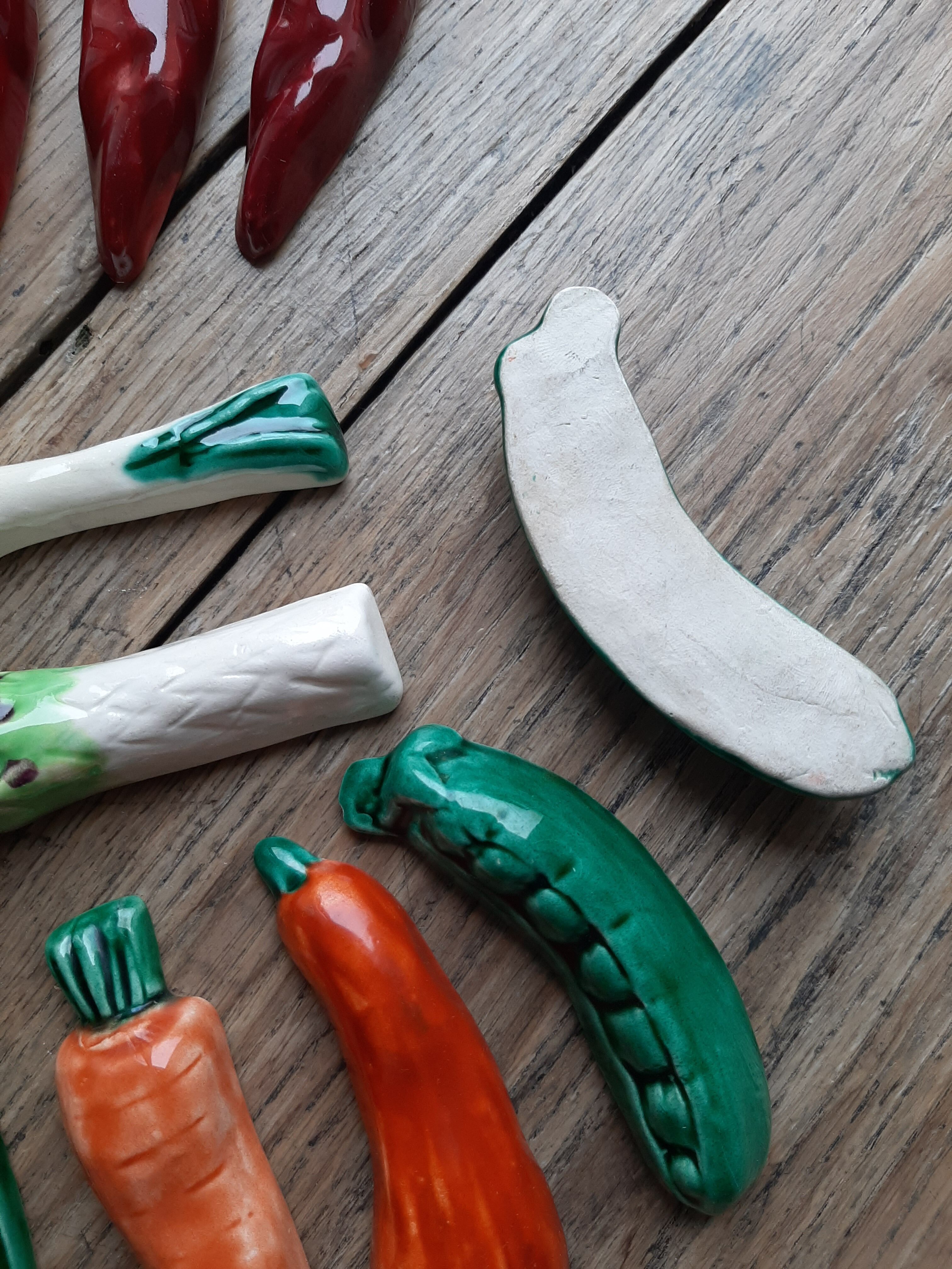 Lot 20 holder knives slurry Vegetables