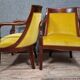 Pair of Empire armchairs with dolphins in mahogany – 19th century Elegant