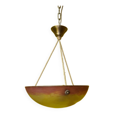 Suspension en pate de verre des années 1910 1920