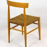 Vintage Czech straw chairs, 1960s, set of 4