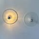 Pair of vintage wall lights, white lacquered metal, Italy 1970.