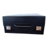 Black skaï suitcase