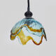 Vintage hanging lamp in blown Murano glass. 70s