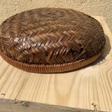 Empty cup woven wicker pocket