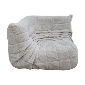 Cream velvet Togo angle