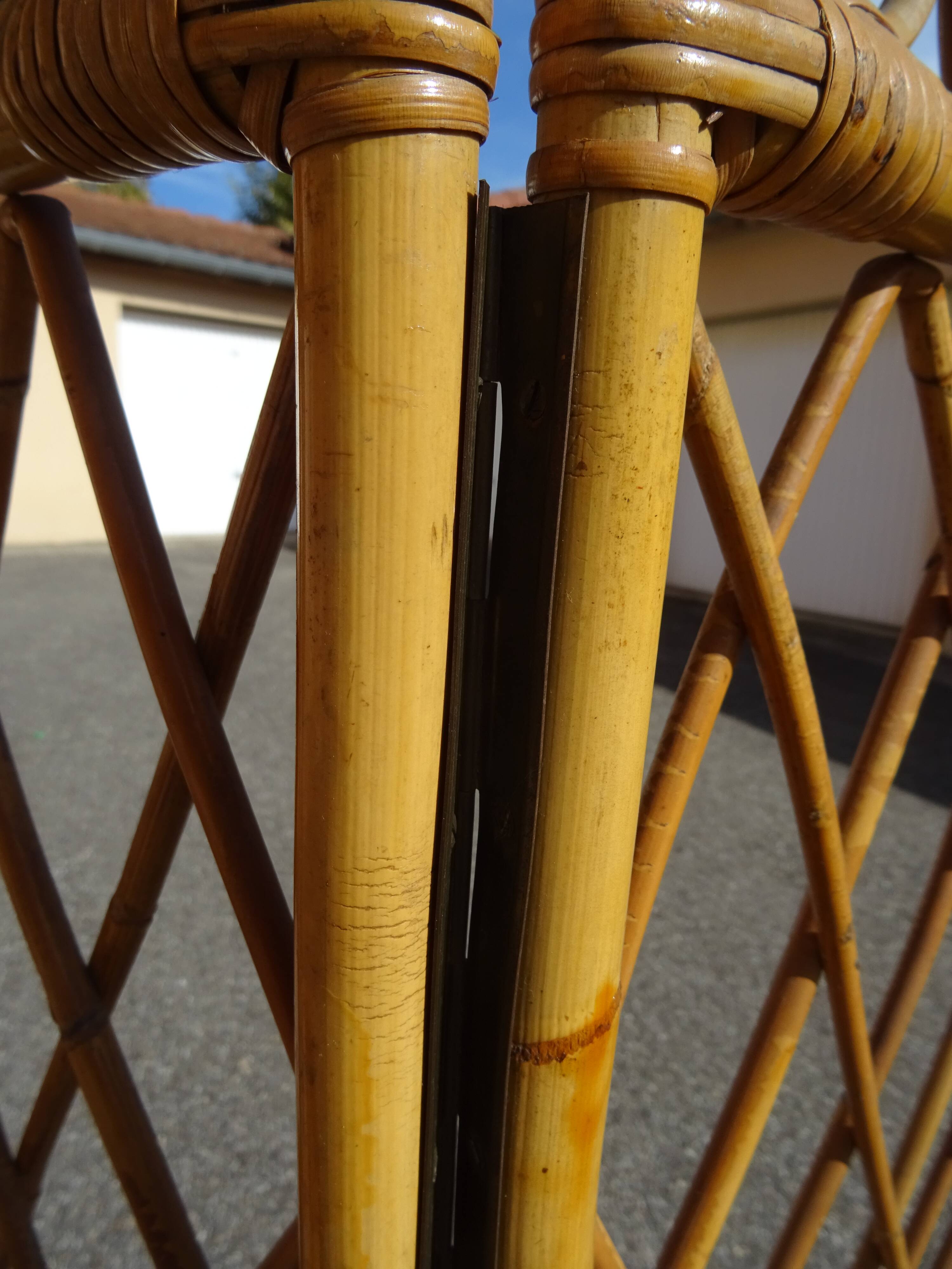 Vintage rattan screen year 60/70