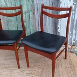 Scandinavian chairs, compass foot, skai