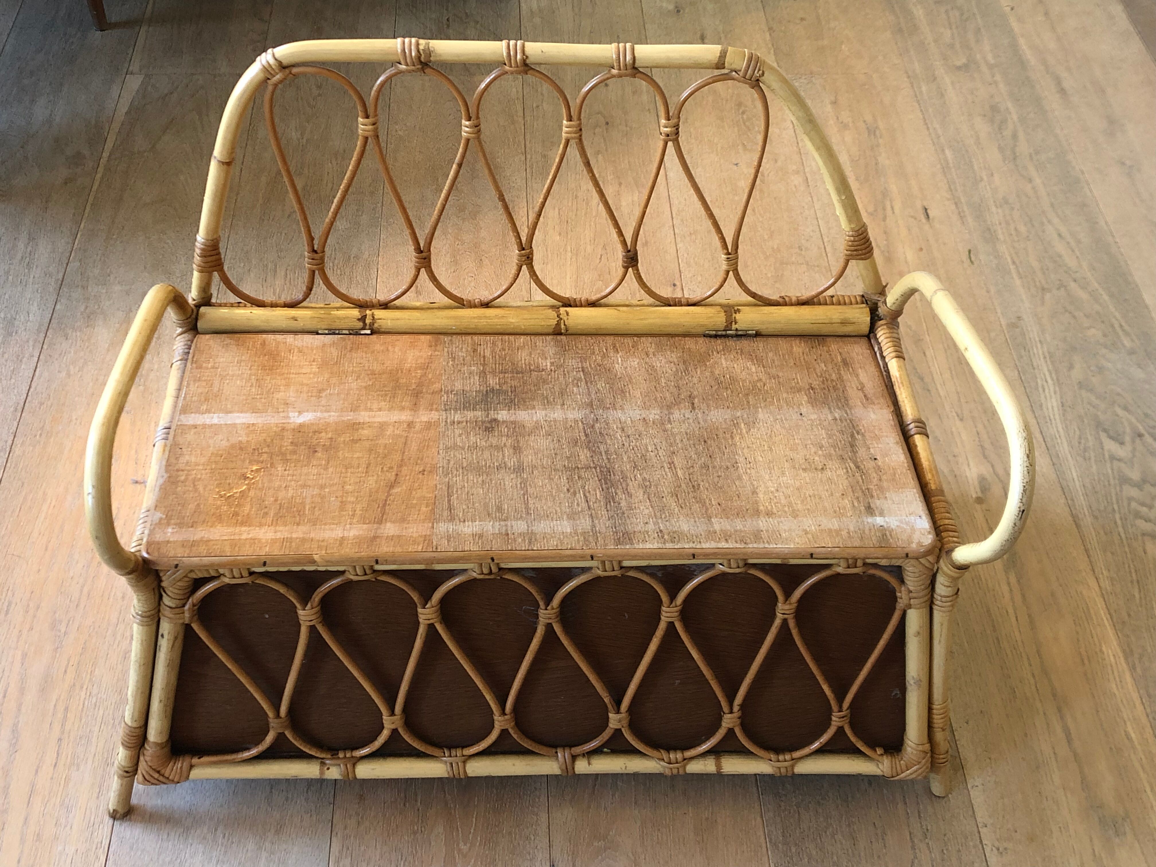 Rattan chest