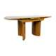 Extendable art deco dining table walnut veneer