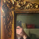 Exceptional Large Golden Mirror with Pediment - Louis XV / Neo-Baroque Style