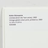 Kishin Shinoyama, Original photograph, silver print 'Twin Series'), 1969