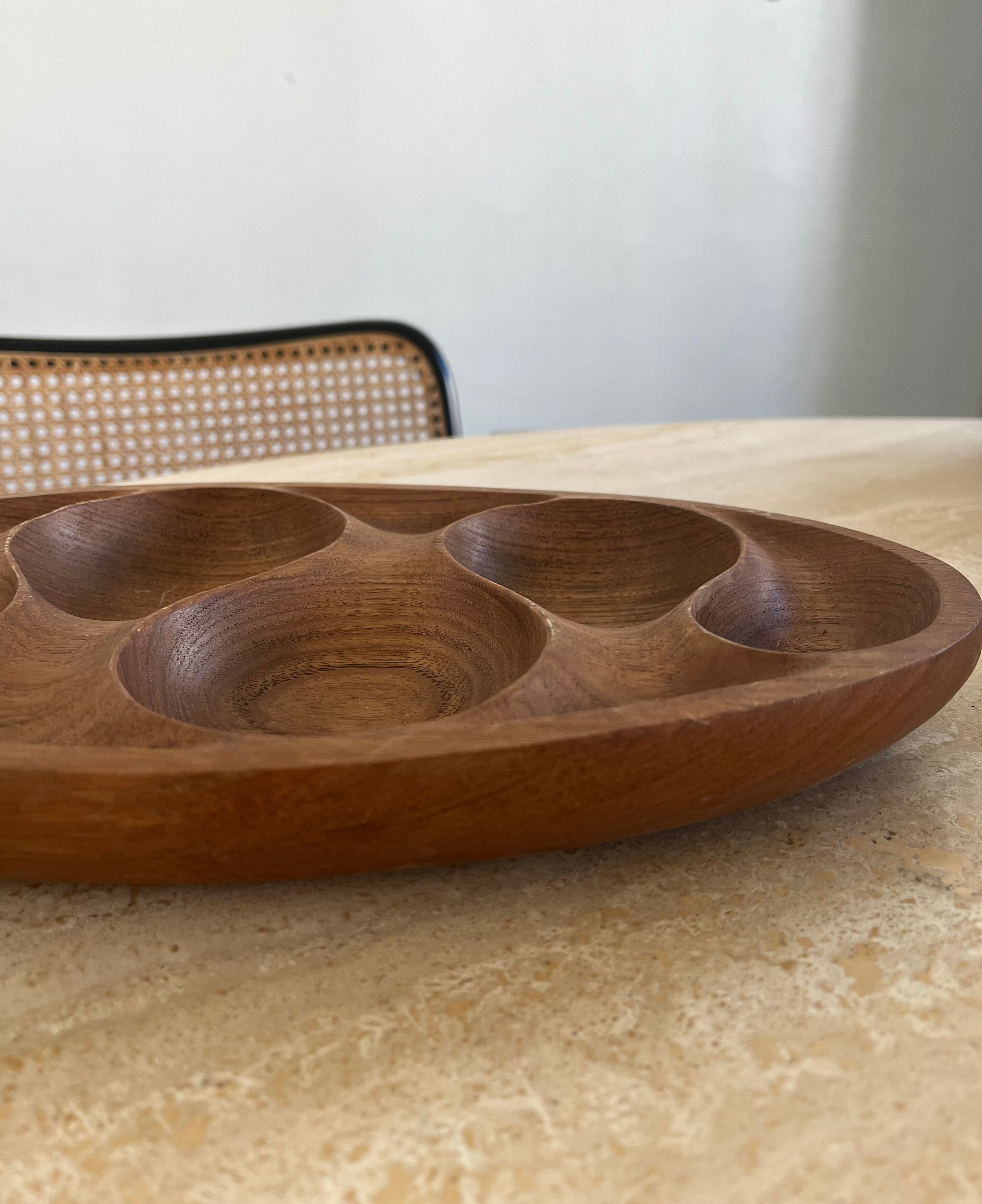 Brutalist wooden dish
