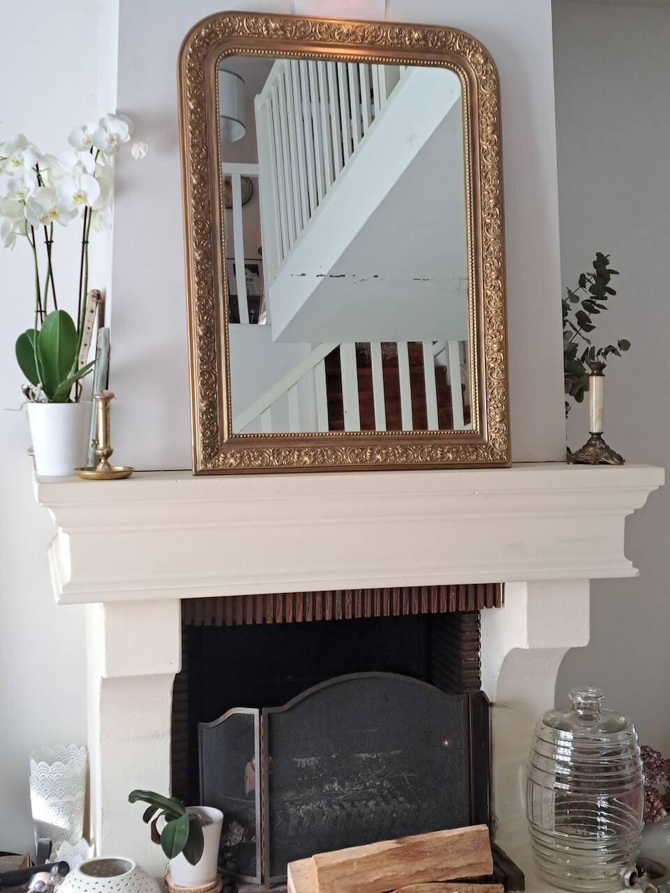 Antique Louis Philippe mirror 101 X 74