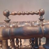 Rosewood magazine rack on casters