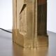 POLISHED/FROSTED BRONZE LAMP MICHEL MANGEMATIN FRANCE 1960