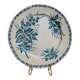 Assiette en terre de fer Badonviller modèle Mûre – décor bleu