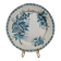 Assiette en terre de fer Badonviller modèle Mûre – décor bleu