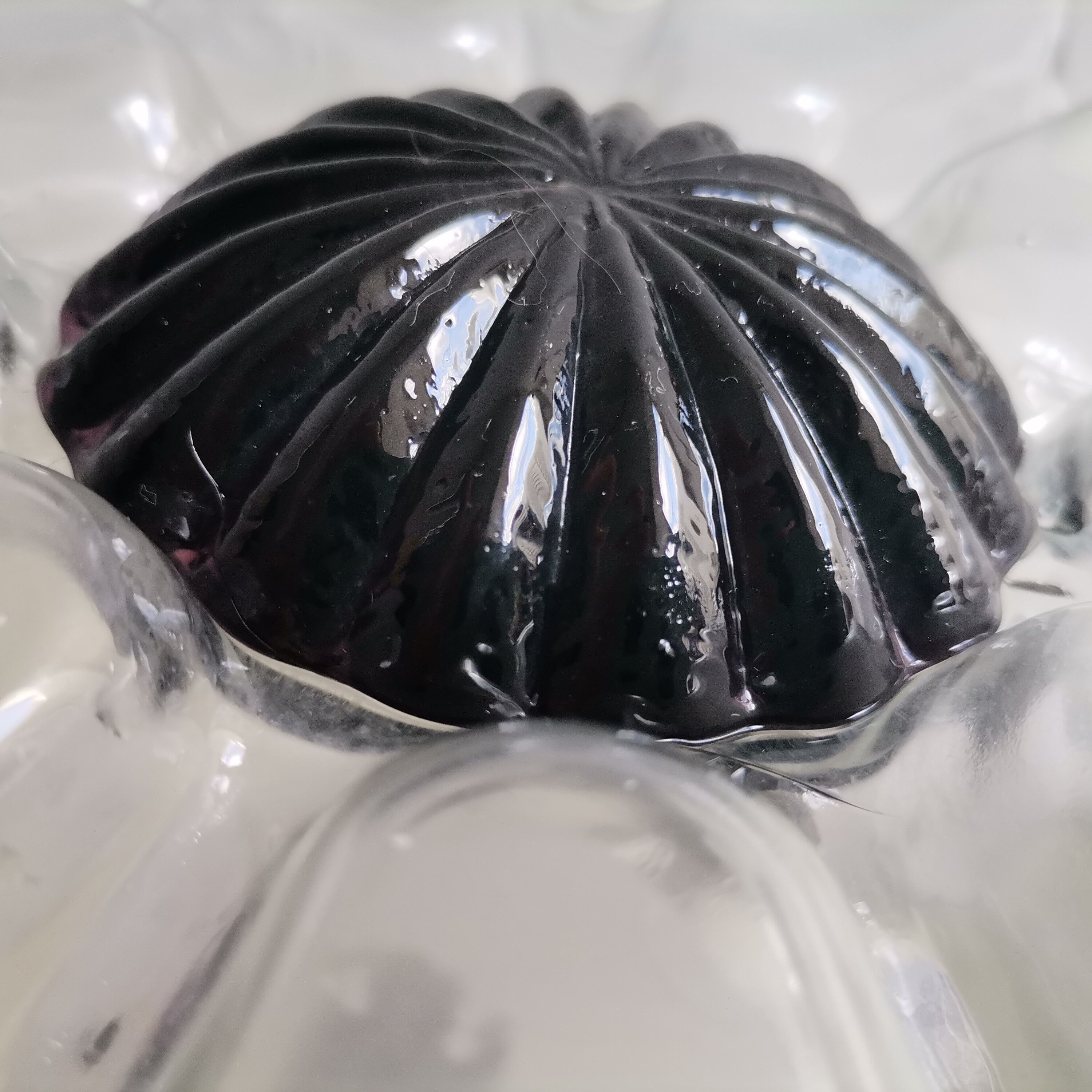 Mid Century modernist frosted glass flush mount ceiling or wall light fixture lamp, 1960s