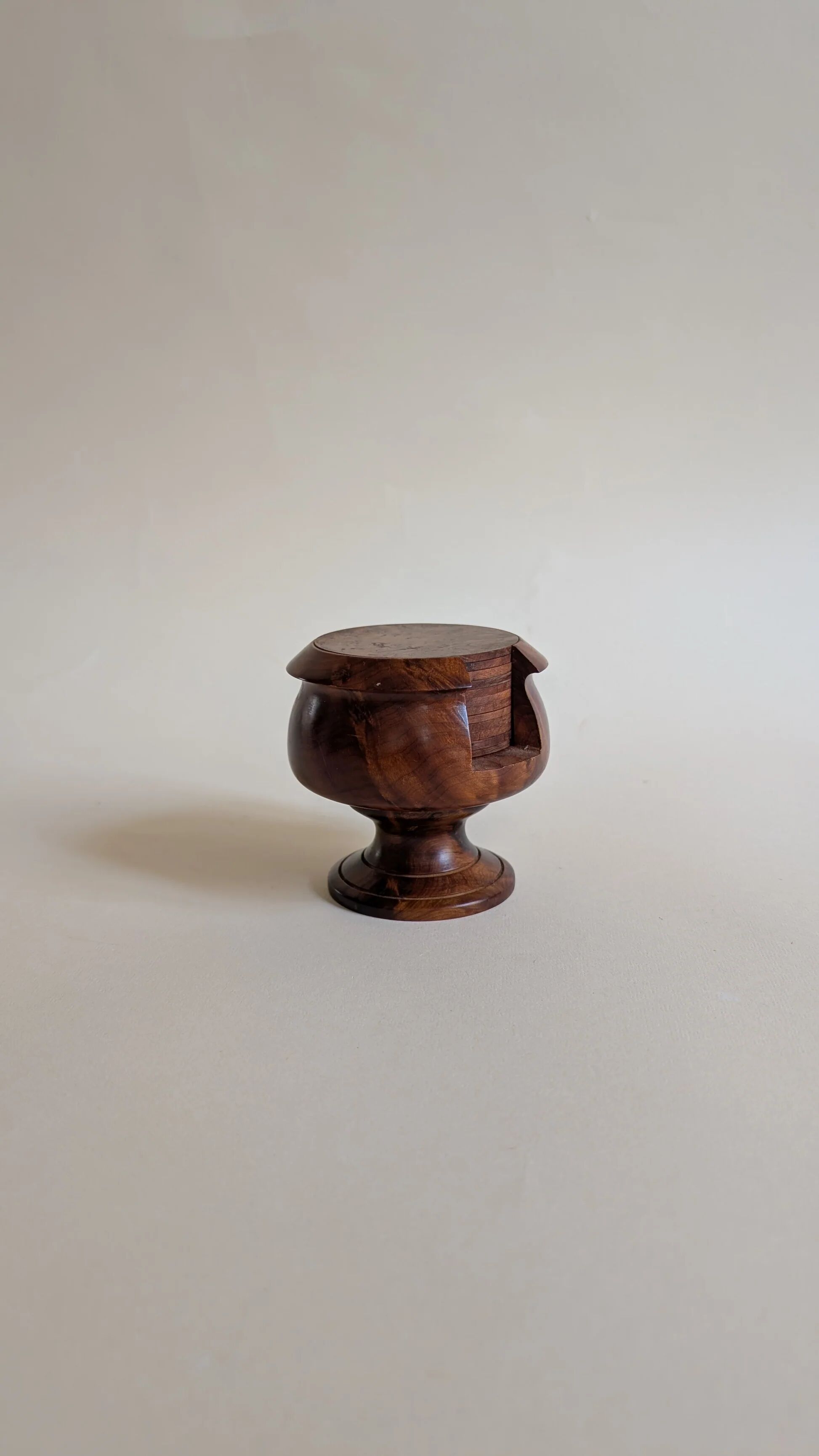 Elm burl coasters