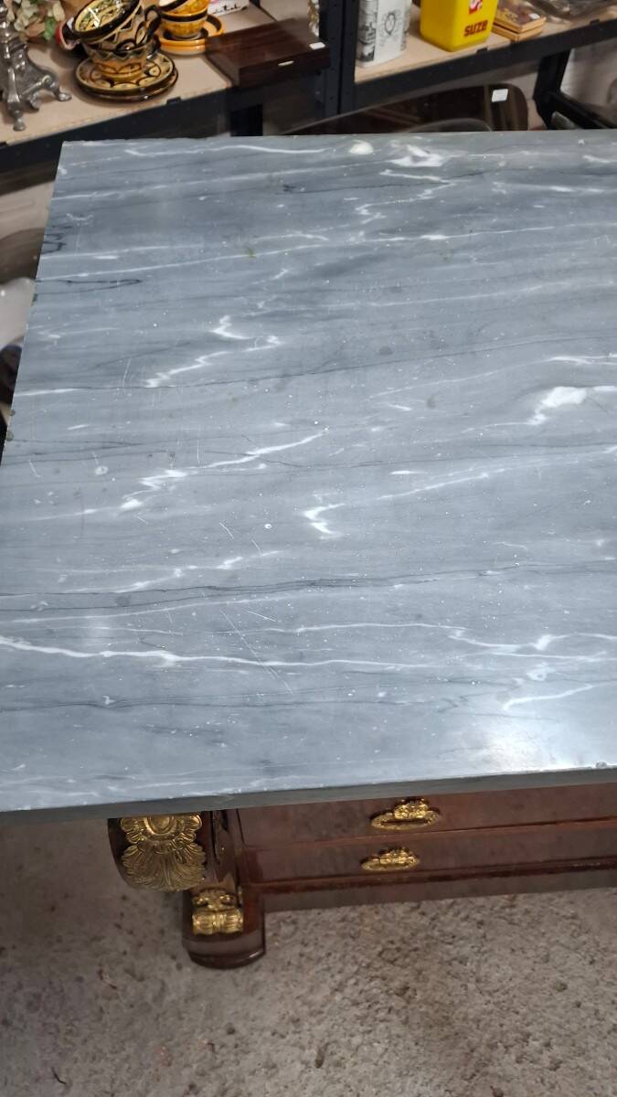 Commode Empire en acajou