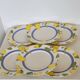 Arcopal Valencia 6 small flat plates décor lemons