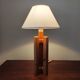 Modernist Scandinavian lamp in solid pine – Sweden, 1970s