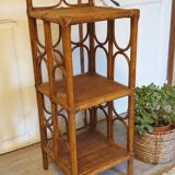 Rattan shelf
