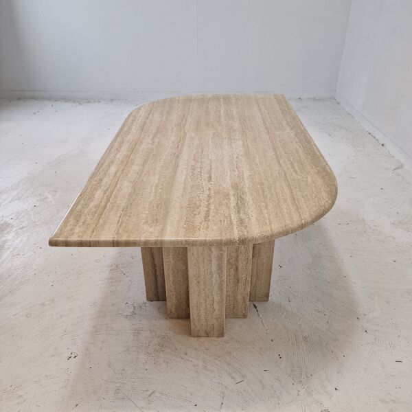 Table basse en travertin italien