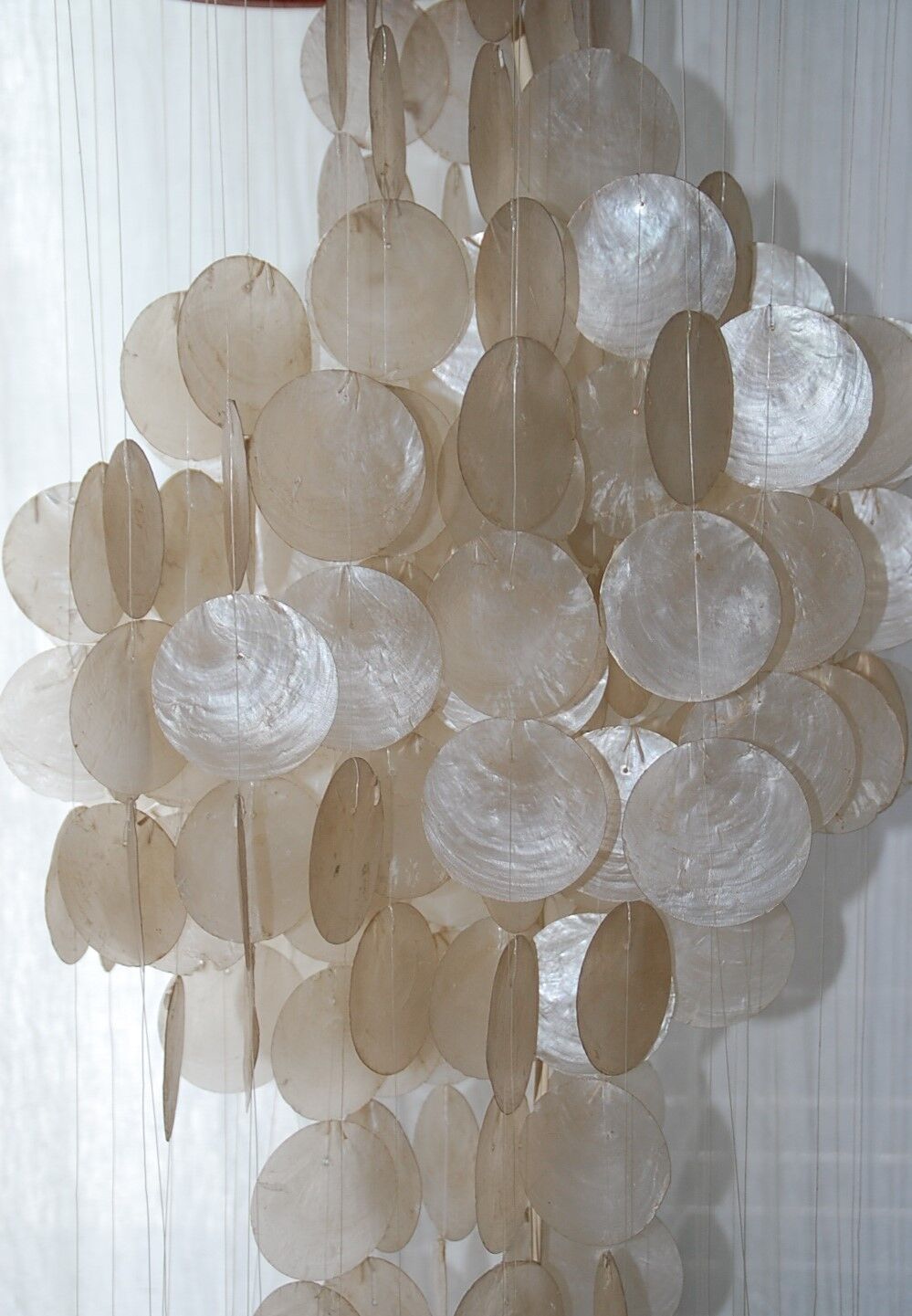 Hanging lamp of mother-of-Pearl 60s