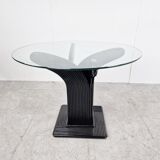 Bamboo dining table by Vivai Del sud, 1970s
