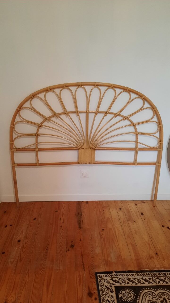 Rattan headboard