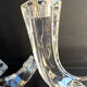 Cristallerie de Vannes le Châtel - Pair of torch candle holders - Cristal signé