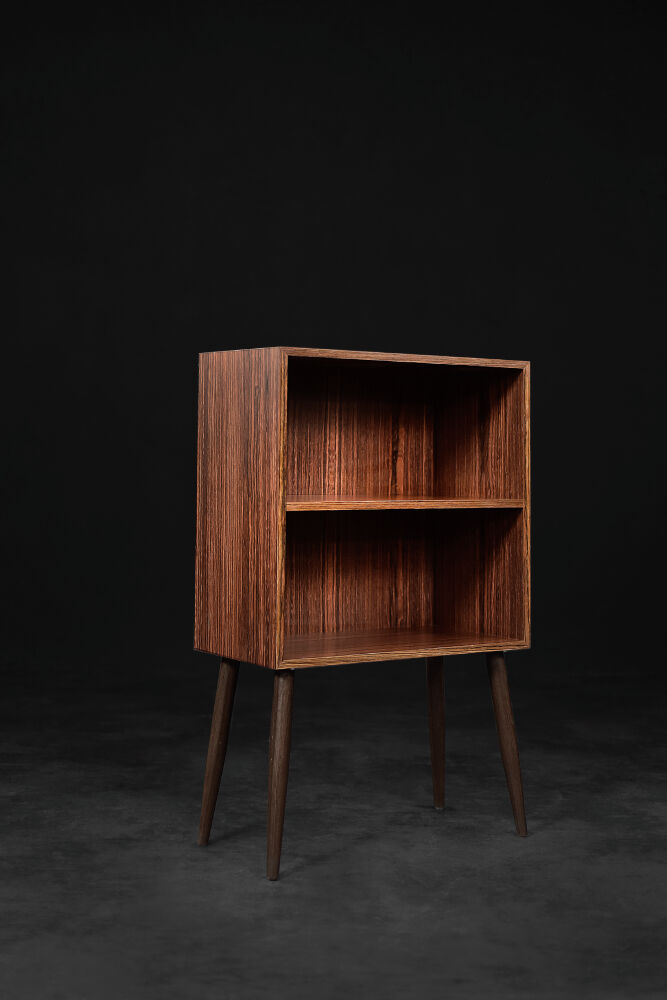 Classic vintage Danish rosewood wardrobe from the mid-century, 1960s.