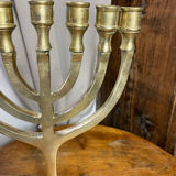 Seven-branched menorah in bronze