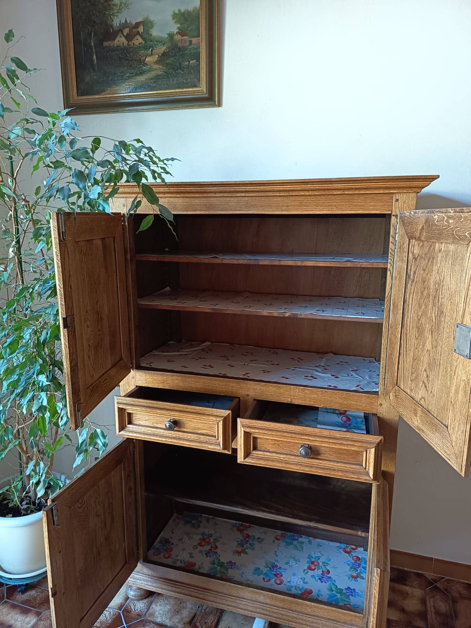 buffet sideboard light oak rustic style