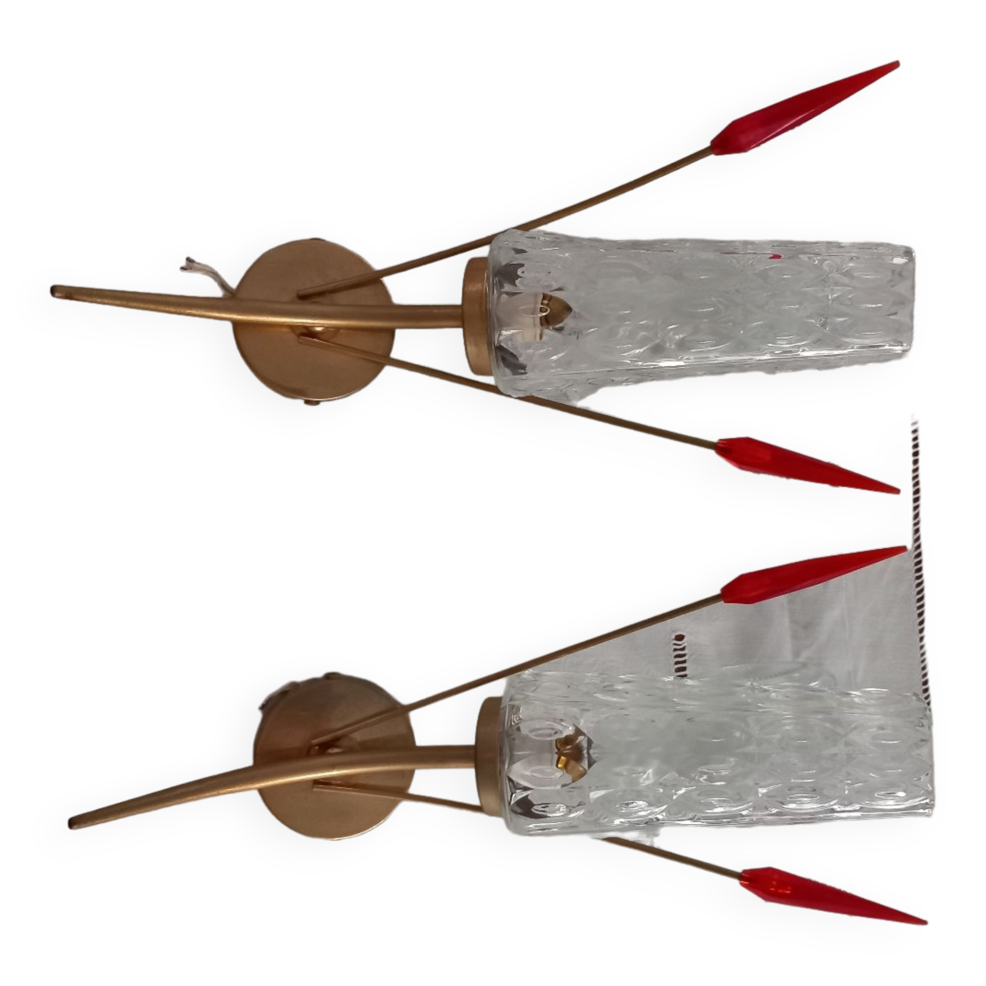 Pair wall lamps