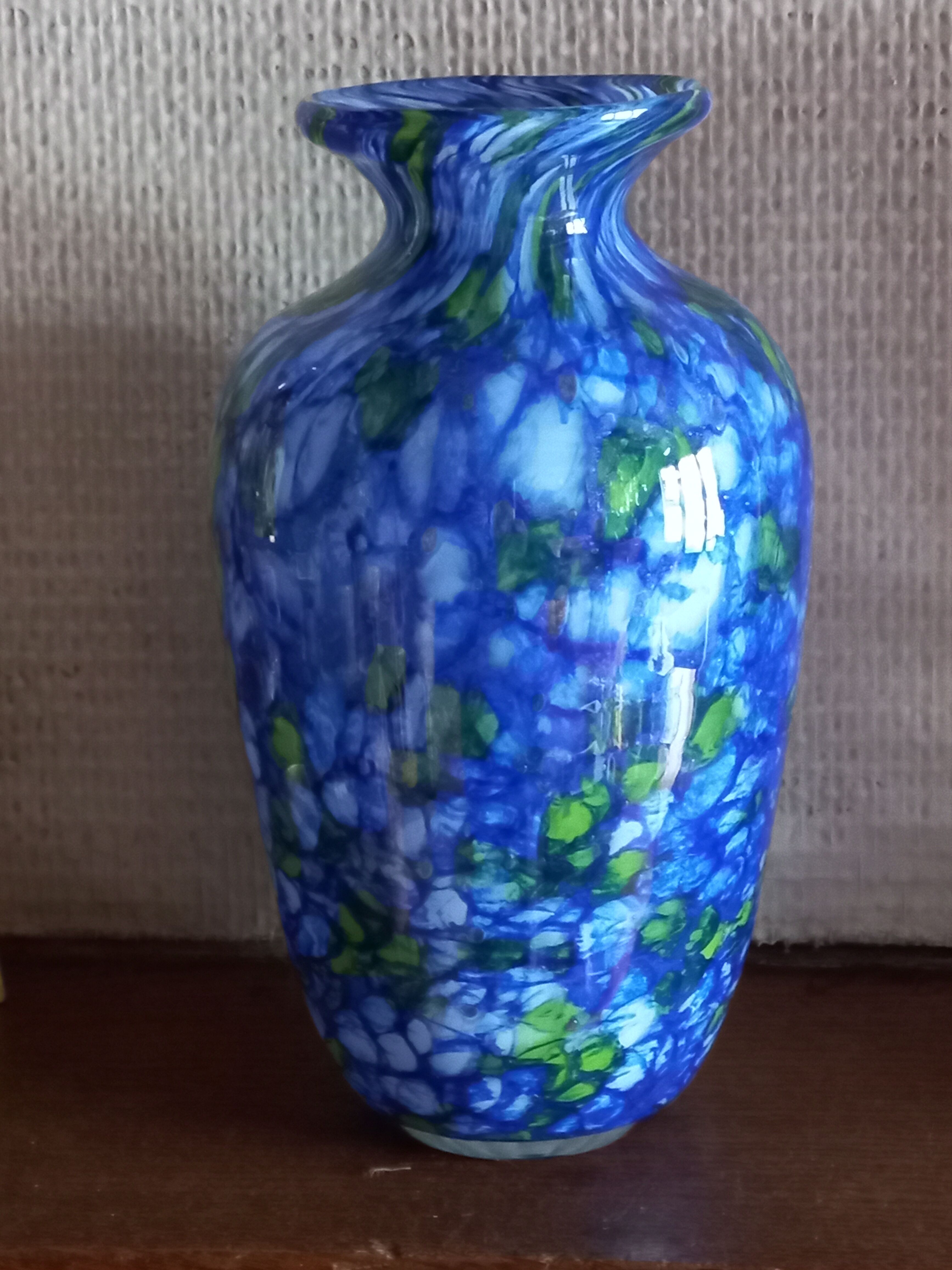 Murano blown glass vase
