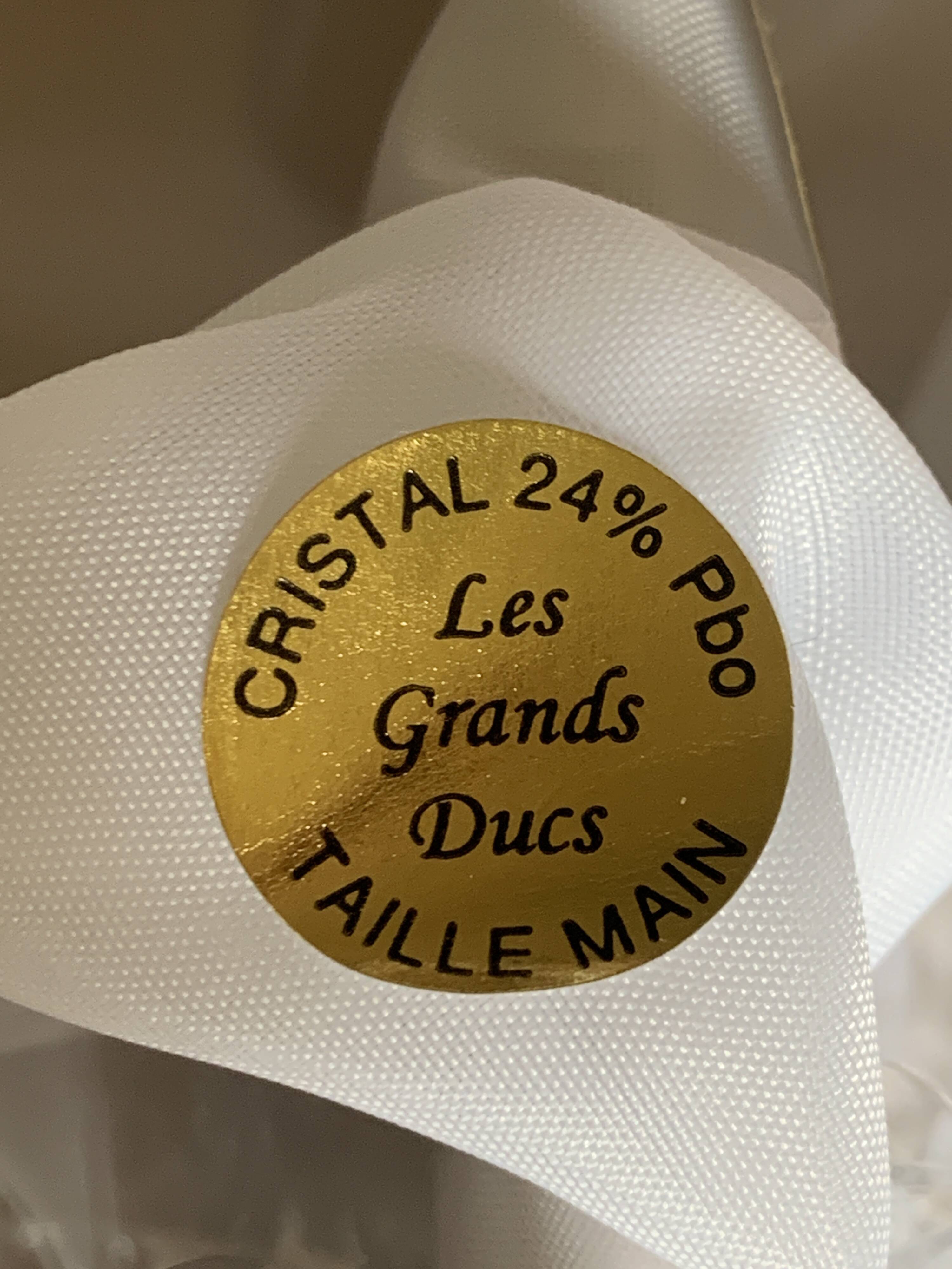 Crystal wine glasses