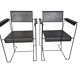 Style Pilastro - Postmoderne - (2) chaises - acier perforé - design néerlandais