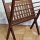 Folding teak magazine holder by Cees Braakman