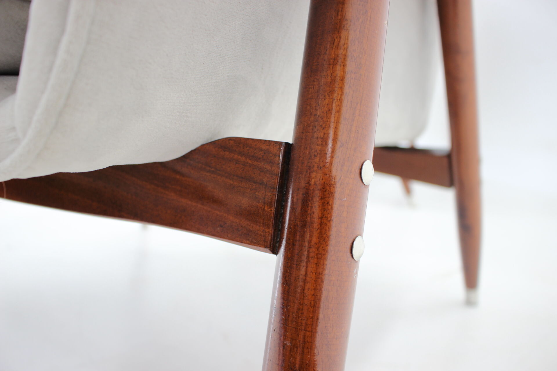 1980s pair of italian refurbished armchairs