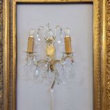 Pair of wall lights with pendants