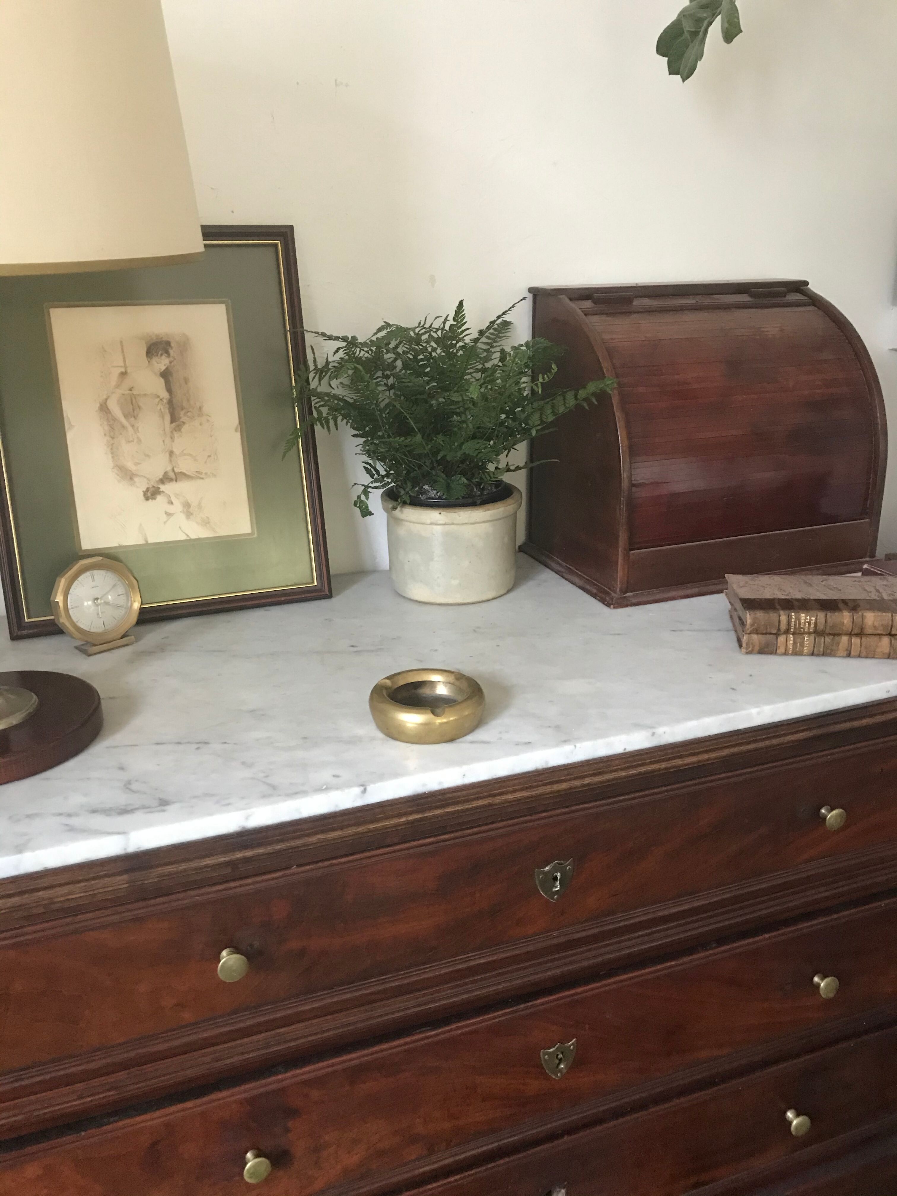 Vintage brass ashtray