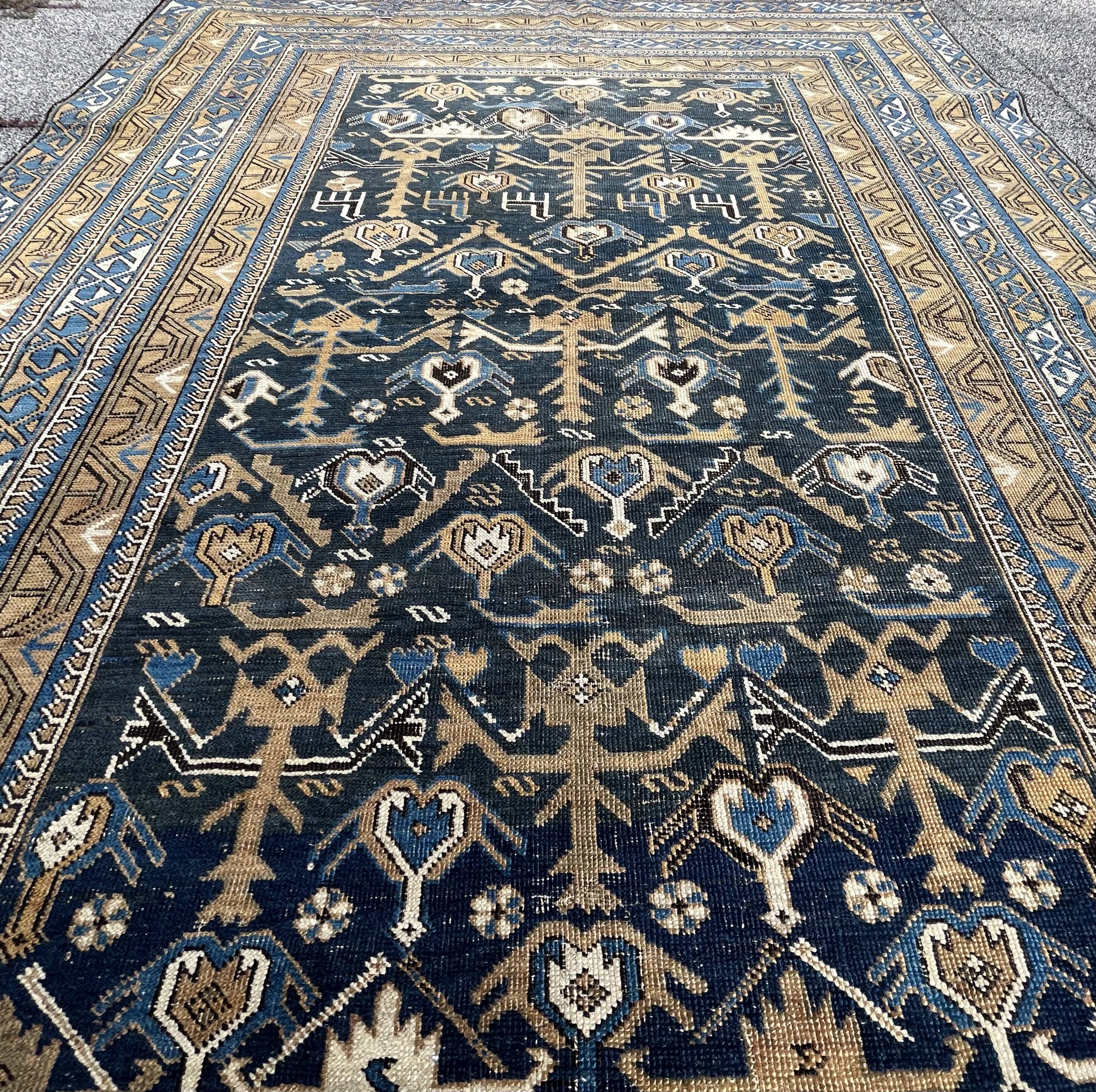 Antique Caucasian Shirvan Carpet