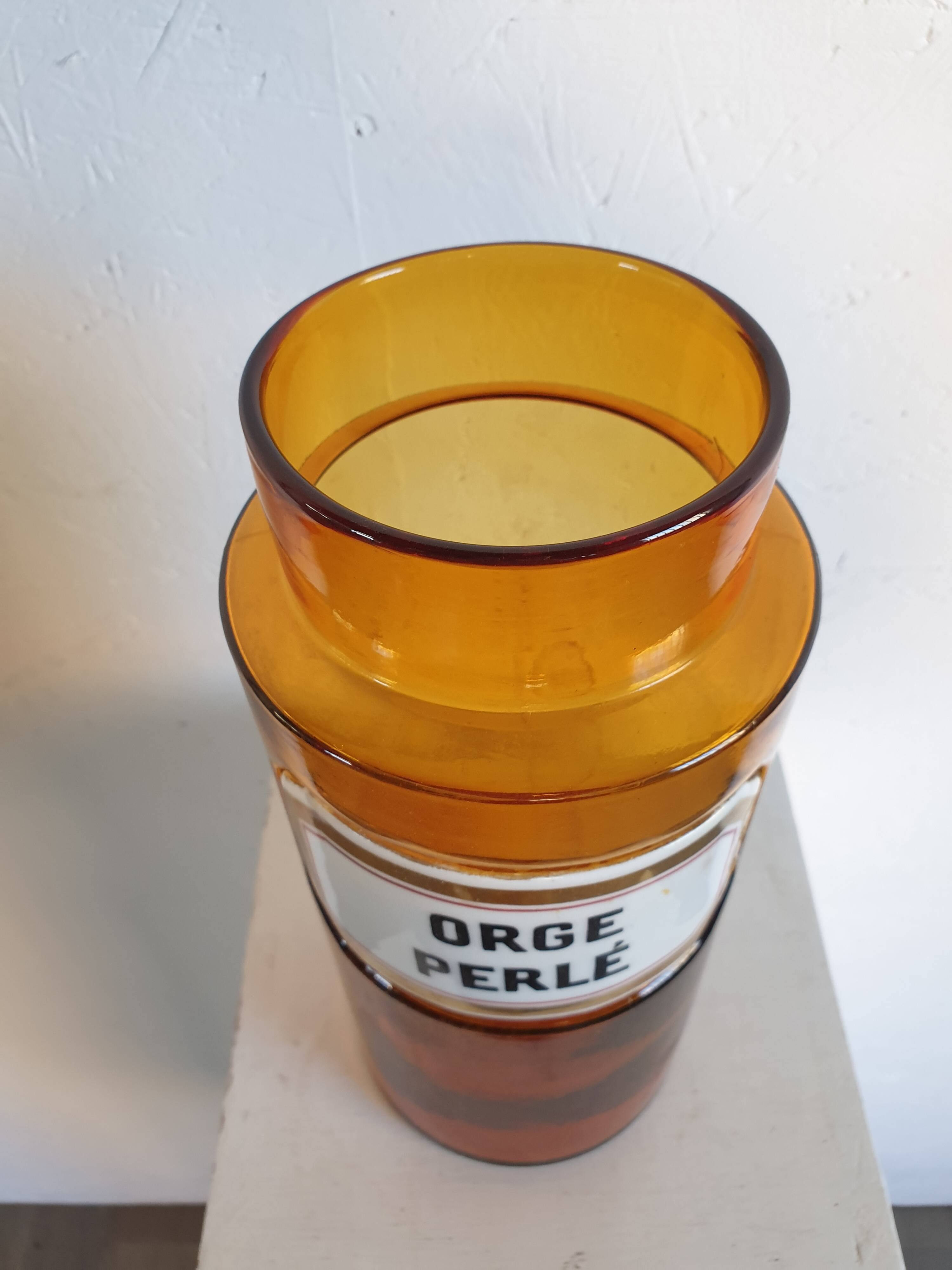 Pot de pharmacie orge perlé