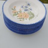 12 hollow earthenware plates of Saint Clement