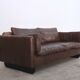 Mid-century patchwork leather sofa in the style of De Sede, 1970s