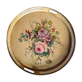 Napoleon III painted sheet metal tray