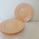 4 vintage Art Deco dessert plates 210689
